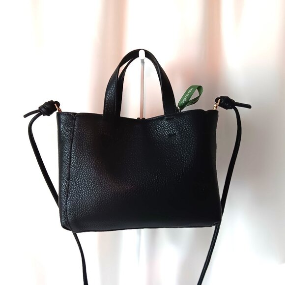 NWT 💥 VERA BRADLEY MINI HATHAWAY Pebbled Leather Crossbody Tote Bag ~ Adorable! - Picture 5 of 11